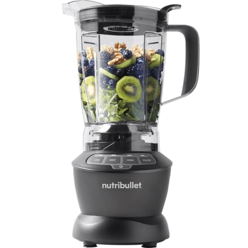nutribullet Countertop Blender for Shakes, Smoothies, Food Prep, and Frozen Blending, 64 Ounces, 1200 Watt, Dark Gray NBF50400