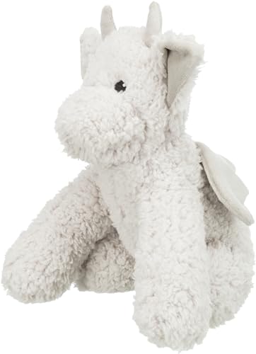 Trixie Drachen-Plüschtier, kuscheliges Hundespielzeug aus weichem Plüsch für Haustiere - Robustes Hundspielzeug, 28 cm, mit Stimme - Drache als Kuscheltier für kleine & große Vierbeiner - 34879