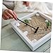 STOBOK 6pcs Mini Zen Garden Kit Black Rake Meditation Sand Zen Garden Tools Toy Rock Sand Garden Tools Toy Accessories for Adults Table Office Relaxation