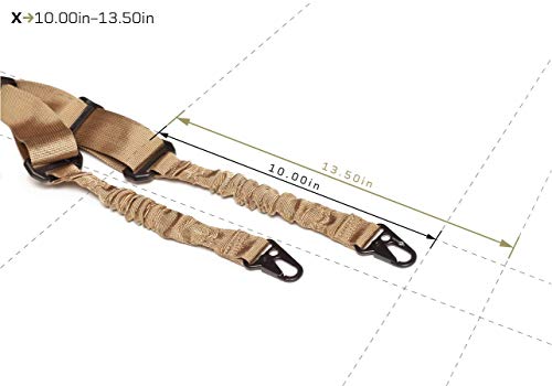 Tacticon 2-Point Rifle Sling | Combat Veteran Owned | Easy Adjustable 500D Nylon Gun Slings For Rifles Shotguns And Crossbows | Outdoors Shooting Hunting (Fde Tan (1-Pack)) #TOP1