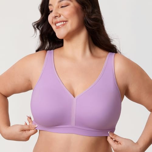 Image of AISILIN Women's Plus Size Unlined Wireless Bra | Soft Smooth Fabric, Unlined, Added Sling, U Back, Full Coverage, Comfort Support, For daily wear, sleep