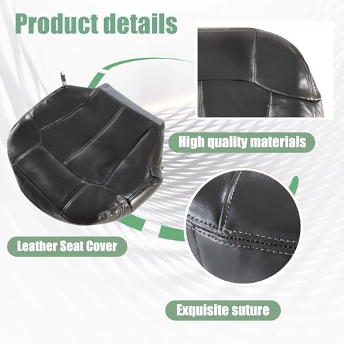 Housse de siège en cuir gris passager pour GMC Sierra 1999-2002 Priprilod - 5