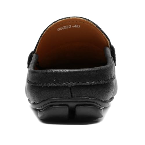 Men’s Slip-On Loafers Handmade Leather Slippers Breathable Comfortable Soft Hand Stitched no-Heel Casual Shoes for Men3