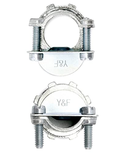 Conectores de cable anticaída QWORK tipo abrazadera de 1/2" para asegurar conducto metálico 4