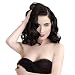 STfantasy Finger Wave Wig 1920s Mid Length Long Curly Retro Synthetic Hair for Women Cosplay Costume Halloween