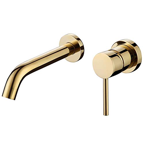 Robinet de lavabo de salle de bain doré pour créer une ambiance spa moderne