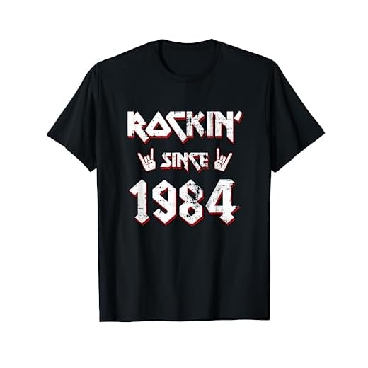 Rockin Desde 1984 Regalos De Cumpleaños 38 Años Hard Rock Camiseta
