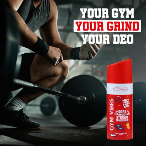Image of Vokka Vibes Deodorant Body Spray Combo Pack 300ml - 150ml x 2 | Gym & Travel Vibes | Unisex Long Lasting Deo | Strong & Fresh Fragrance for Gym & Travel | Daily Use Perfume Bodyspray for Men & Women
