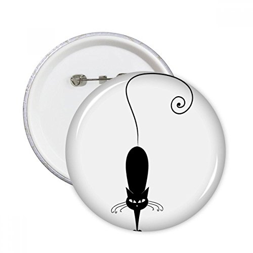 Badge chat noir silhouette pour personnaliser un sac à dos d'amoureux des animaux
