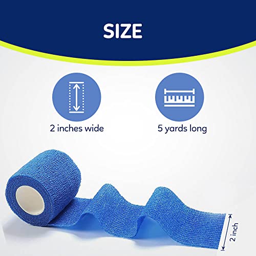 image for WePet Pet Wrap, Self-Adhesive Non-Woven Bandage, Emergency Cohesive Ga