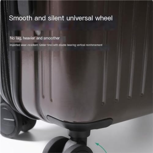 PANKERS Suitcase Fashionable Zipper Suitcase For Men, 20-inch High-end Multi-function Double-row Spinner Suitcase For Women Suitcases3