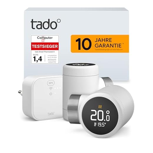tado° Smartes Heizkörperthermostat X – Starter Kit mit Bridge X, Heizungssteuerung per App und Smart Speaker (Alexa, Siri, Google Assistant), Energie sparen, DIY Installation