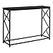 Monarch Specialties Accent Hallway Sofa Black Metal Frame Entryway Table