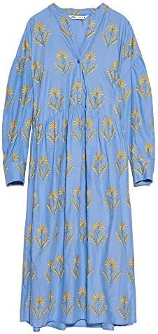 sachin and babi light blue dress Zara Women Embroidered voluminous dress 4786/055/400 (X-Small): Buy Online  at Best Price in UAE