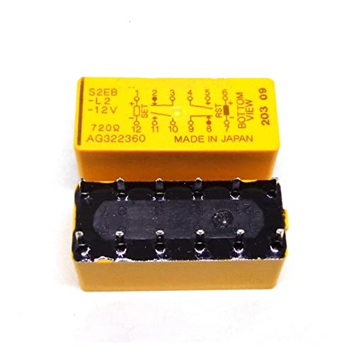 Relais électromécanique S2EB-L2-12V 12VDC bistable miniature x5