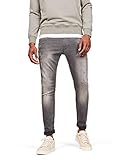 Mittelschwerer 10,3-oz-Denim G-STAR RAW Herren Skinny Jeans Revend, Light Aged Destroy 6132-1243, 32W / 32L