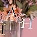 10Pcs Personalized Initial Drink Tags,Custom Acrylic Wine Charm,Cocktail Sign and Glass Toppers for Wedding,Anniversary (Style 1)