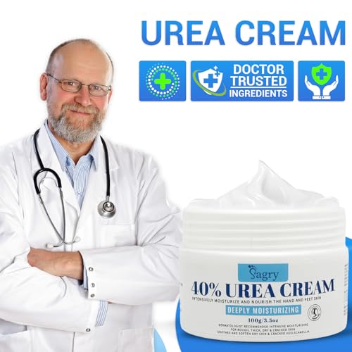 Sagry Urea Cream 40 Percent for Feet Maximum Strength, Foot Cream for Dry Cracked Heels Feet Knees Elbows Hands, Urea 40% Cream for Deep Moisturizes, Callus Remover, Heel Crack Repair - Image 5