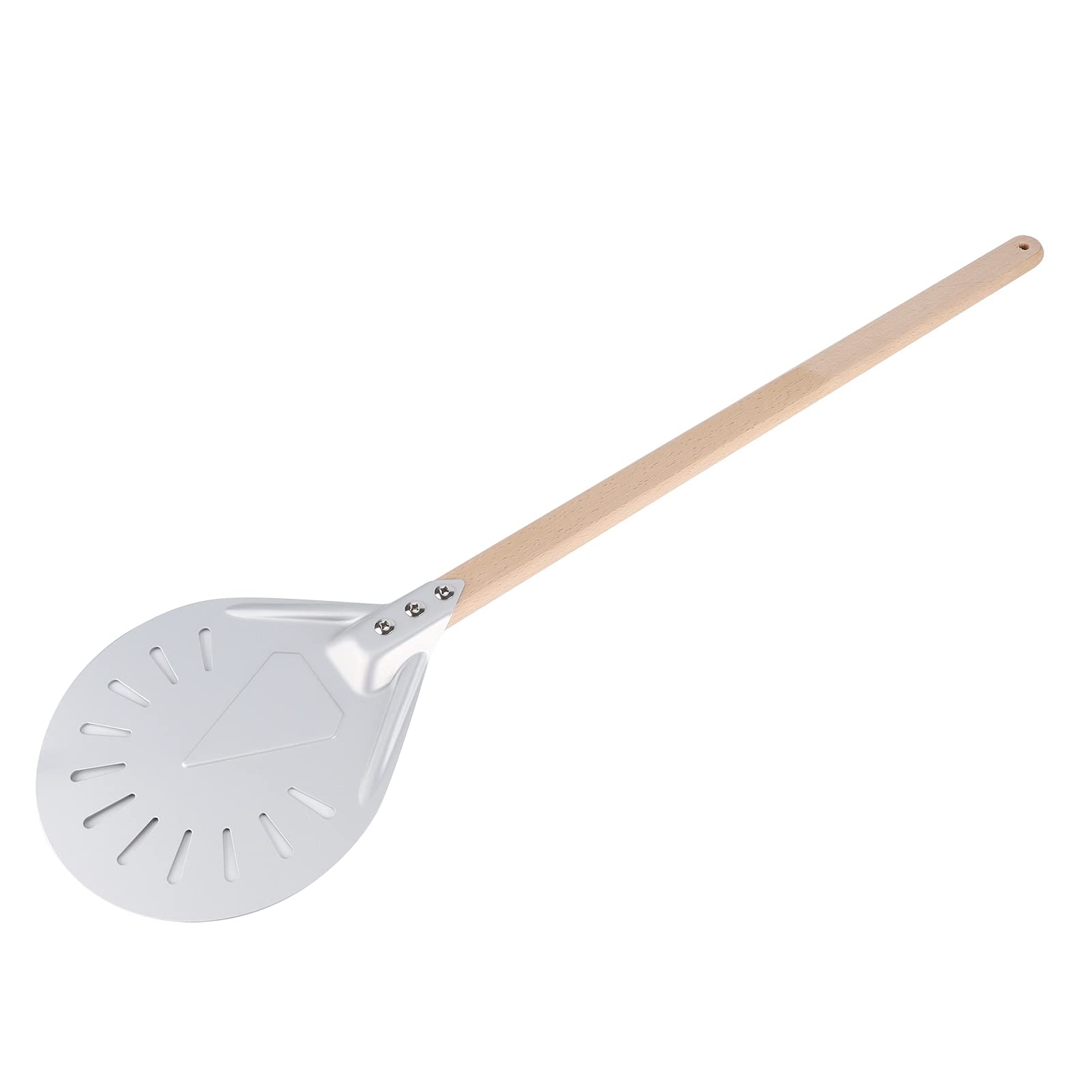Fdit Pala para Pizza con de Madera Desmontable de 60 Cm y Hoja de