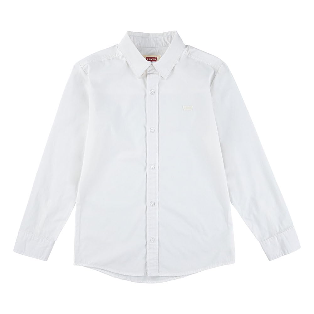 LEVI'S Boy's WT-Woven TOP, Bright White, 16 Years