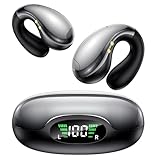 Boytond Ultra Open Ear Earbuds – Small Clip-on Bone Conduction Headphones, Wireless Bluetooth Earphones with Waterproof Design, Over Ear Buds for Running and Sports