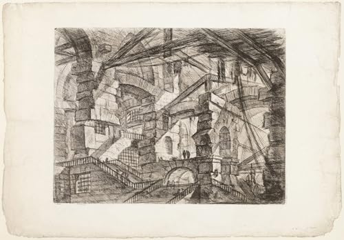 Affiche Toile Les Prisons Imaginaires Piranesi 60x90cm Décoration Murale