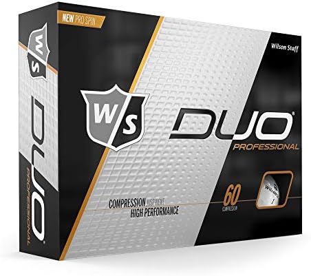 Wilson Staff DUO Golf Ball, Professional, White