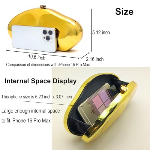 Acrylic Clutch Purse for Women Irregular Shell Evening Handbag for wedding party3