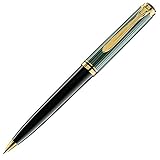 Drehmechanik Pelikan 986240 Drehkugelschreiber Souverän K 800, 1 Stück, schwarz/grün