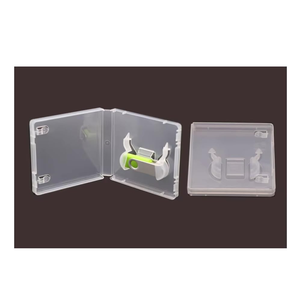 50 Unidades de Cajas Protectoras Transparentes para Unidades Flash USB, Estuche de Almacenamiento A Prueba de Polvo para Unidades de Memoria USB