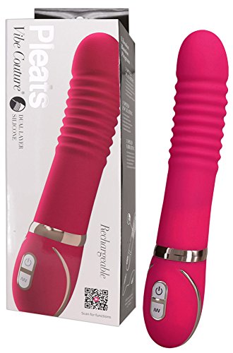 Vibromasseur rechargeable Pleats rose contre le stress et les tensions