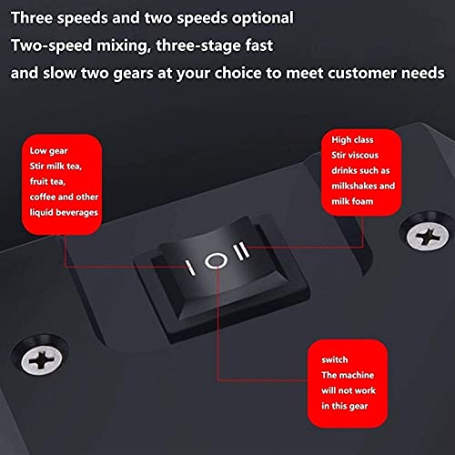 Bdesign Elektrische DREI-Kopf-Milch-Shaker-Maschine 2-Geschwindigkeiten Smoothie Maker Mixer 8500 RPM-Getränk-Mischer… – Bild 6