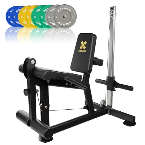GXMMAT Leg Extension Machine - Multifunctional Workout Equipment for Home Gym, 400lbs Capacity with Adjustable Backrest & Leg Roller, Compact Strength Training for Quads, Hamstrings, Glutes and Core