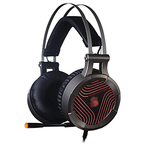 Auriculares USB Gaming Headset 7.1 Surround Sound Over Ear Gaming Auriculares Cover