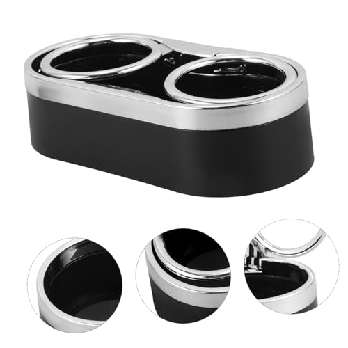 Portavasos doble para carro SHOWERORO plástico negro miniatura 3