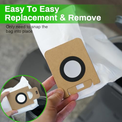 Image of HASTHIP 4Pcs Dustbins Replacement for Dreame D10s Plus Vacuum Cleaner Dust Bags Vacuuming Reuseable Dust Collection Bags for Hair, Dirt, and Debris.