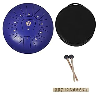 Tambour en acier 11 Notes Tambour suspendu 12 pouces de diamètre Tambour à languette Tambour à main Tambours inquiétants… - Les Beatles, Paul McCartney, John Lennon, RIngo Starr, George Harrison Tambour en acier 11 Notes Tambour suspendu 12 pouces de diamètre Tambour à languette Tambour à main Tambours inquiétants… – Image 2