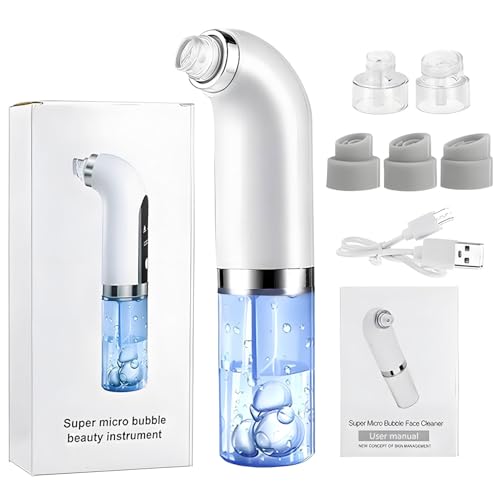 Aspirateur de pores 2 en 1 et outil d'hydratation visage à 3 niveaux d'aspiration
