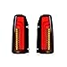 HENGYIX LED Light Tail Lights Compatible With Suzuki Jimny 1998-2018, Pair Sequential Tail Lights Assembly(1 PAIR Smoked black)
