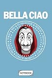  Bella Ciao A66641 Notebook: Diary, Matte Finish Cover, Lined College Ruled Paper, 6x9 120 Pages, Journal, Planner