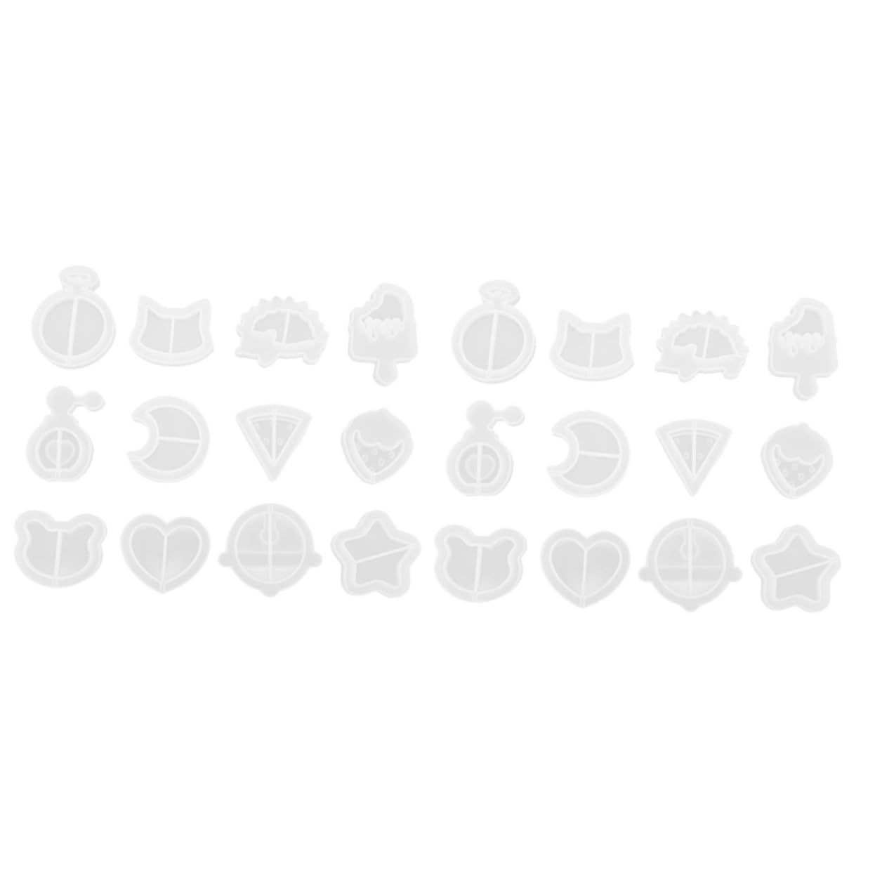 Operitacx 2sets Stampo Silicone Per Ciondoli Fai Da Te Con Film Protettivi Mold Per Creazioni Resina Epossidica e Gioielli