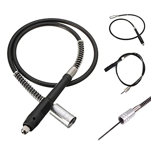 Image of DIY Crafts 108cm * 2cm for Dremel 3000 4000 Electric Drill Rotary Grinder Tool Attachments Flexible Shaft Fits Power Tool Accessories Flex Shaft (Pattern No # 4, Black Silver I)
