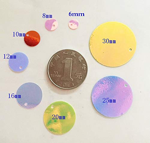 Lot 1120 Paillettes Rondes 10 Mm Avec Trou - Paillettes PVC Noir Pour Couture, Bricolage, Bijoux, Vêtements, Décoration Mariage Et Fêtes