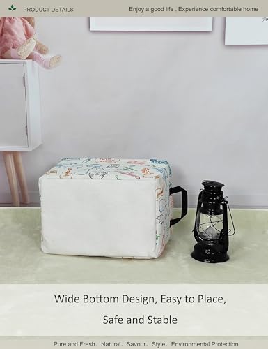 Image of Rectangular Folding Laundry Basket,waterproof Canvas Basket,gift basket,Suitable for children's room,Clothes,Toys Storage(musical instrument)