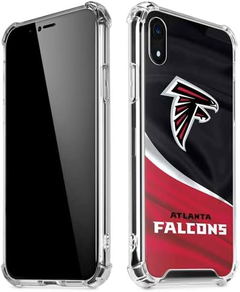 Skinit Clear Phone Case Compatible with iPhone XR - Officially Licensed NFL Atlanta Falcons Design