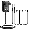 NEUMA pedaal voeding adapter 9V DC 1A punt negatieve 5-weg Daisy Chain kabel voor effect pedaal