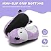 EQW Kids Slippers for Girls Boys Fuzzy House Warm Non-Slip Cute Soft Plush Indoor Bedroom Slides