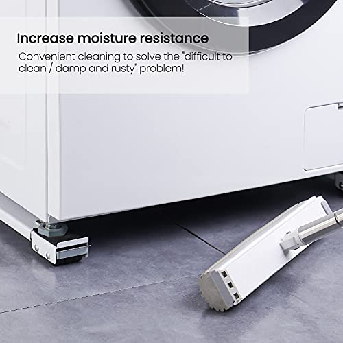 lifcasual Máquina de lavar roupa de tambor Base de refrigerador móvel ajustável Placa de base Suport
