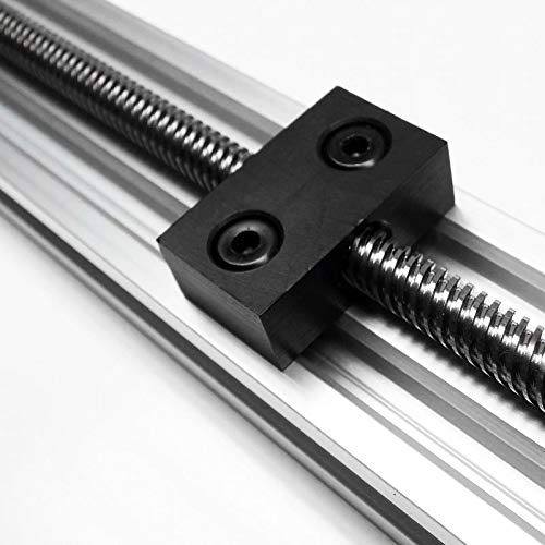 Lysee 3D Printer Parts & Accessories - 3D Printer Nut T for Type Anti-Backlash Nut Block T8 Screw 8mm Screw Lead - (Color: Black)