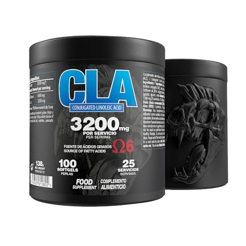 Ácido Linoleico Conjugado, Aceite de Cártamo, 100 Perlas, 4000mg CLA, Suplemento Quemagrasas, Para Masa Muscular y Rendimiento Deportivo